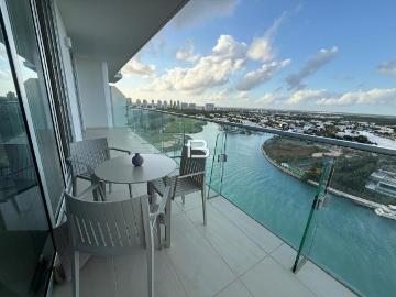 Departamento en renta Puerto Cancún, Cancún