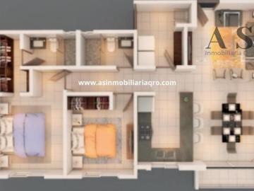 Departamento en venta a 6 minutos de JURIQUILLA Queretaro