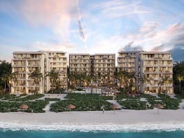 Departamento en venta de dos habitaciones en la playa de Chuburna Puerto