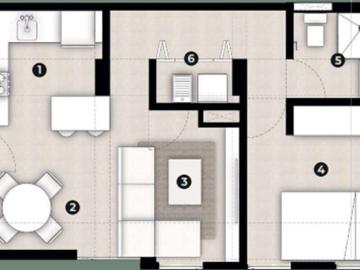 Departamento en venta en Centro Área 5, Cancún, Ciudad de México
