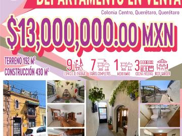 Departamento en venta en Centro, Querétaro, Querétaro