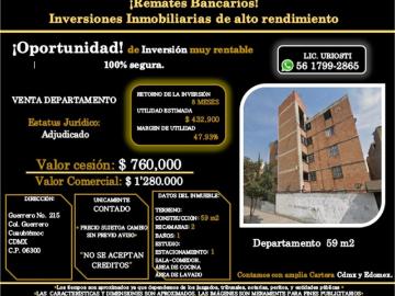 Departamento en venta en Guerrero, Cuauhtémoc, Ciudad de México