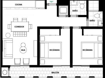 Departamento en venta en Doctores