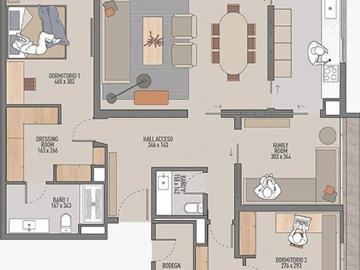Departamento en Venta en Lo Barnechea 2 dormitorios 2 baños