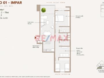 Departamento en venta en Miraflores a S/841,800