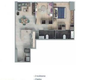 Departamento en Venta en Neuchâtel Cuadrante Polanco | 82 m² | 2 Recámaras | $8.9 MDP