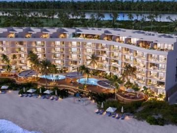 DEPARTAMENTO EN VENTA FRENTE AL MAR CON AMENIDADES EN TELCHAC YUCATAN