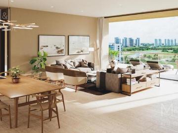 Departamento en Venta LA VELA, Puerto Cancún, 4 Recámaras Garden frente a canal
