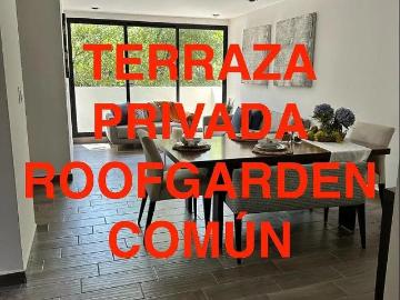 DEPARTAMENTO EN VENTA PORTALES NORTE CON TERRAZA PRIVADA Y ROOFGARDEN COMÚN CDMX