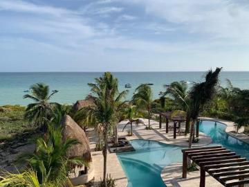 Departamento Frente al Mar Con Playa Privada Condominio Bocamar, Uaymitún,Yuc
