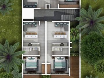 Departamento N1, BR1 BA1, Huaya 18, Playa del Carmen