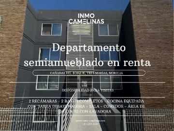 ¡DEPARTAMENTO SEMIAMUEBLADO EN RENTA! CAÑADAS DEL BOSQUE, TRES MARÍAS