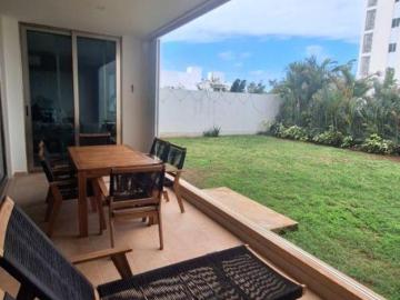 Departamento único con jardín privado frente a parque en Residencial Aqua Cancún | 3 recámaras