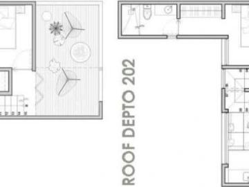 4 habitaciones Penthouse y terraza