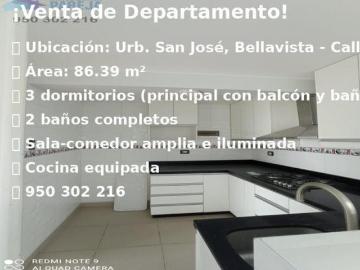 DepaVenta de Departamento Moderno en Urb. San José, Bellavista Callao