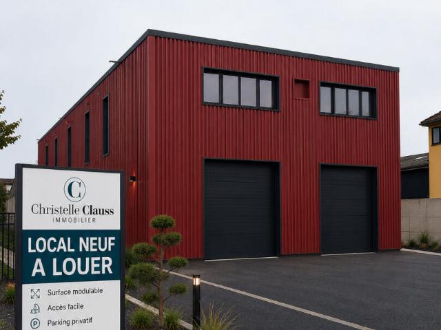 DEPOTS / LOCAUX D'ACTIVITE NEUFS A LOUER ? ILLKIRCH GRAFFENSTADEN 295 m2