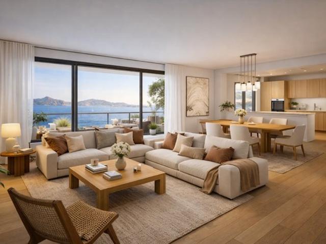 DERNIER ÉTAGE D’EXCEPTION AVEC IMMENSE SOLARIUM ET VUE CALANQUES 4 pièces, 110 m²