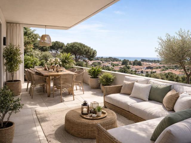 DERNIER ETAGE INCROYABLE T4 DE 100M² AVEC BELLE TERRASSE ET APERCU MER 4 pièces, 100 m²