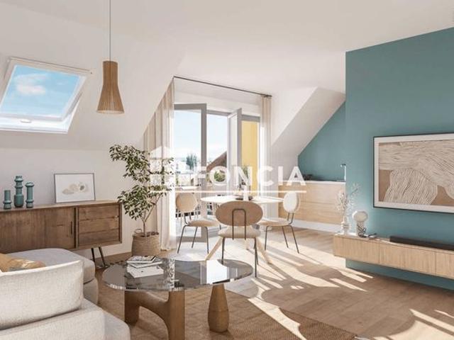 DERNIER ÉTAGE Spacieux appartement T2 orienté Sud, vue déagée, petite résidence de standing très bien placée