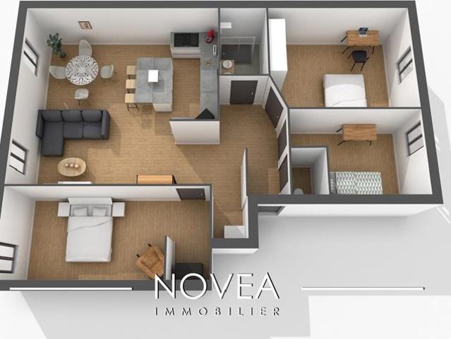 DERNIER ETAGE T4/5 100m2 PUVIS DE CHAVANNES