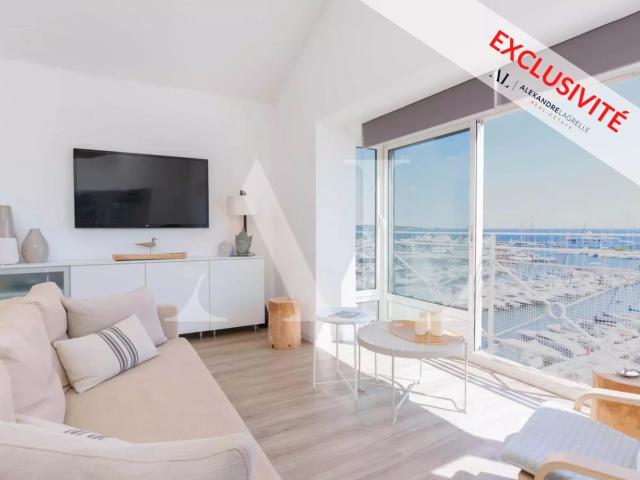 Dernier Étage Vue Panoramique Mer Et Collines 44m² Golfe Juan