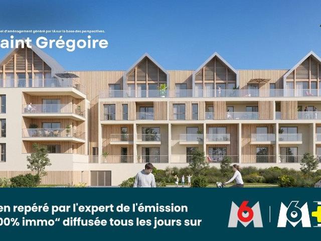 Dernier T5 Neuf 103m² + Terrasse 28m² + 2 Parkings St Grégoi. 104m² Saint Grégoire