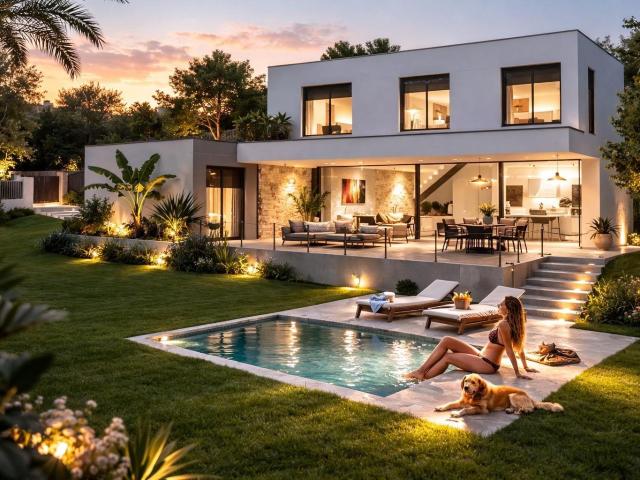 Descubre esta fantástica casa unifamiliar de estilo minimali. 250m² Girona