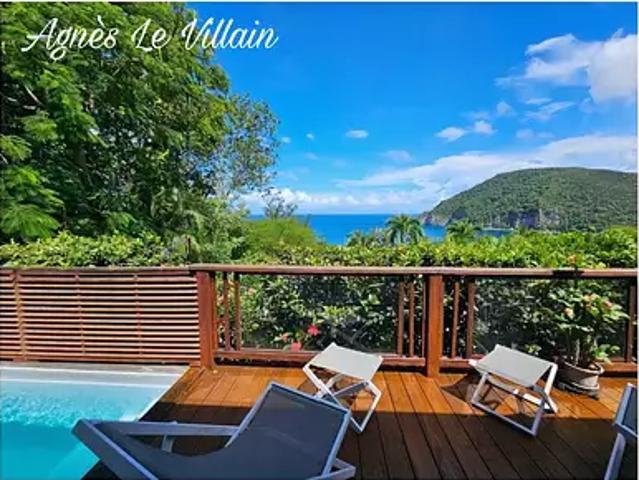 Deshaies 97126 Achat / Vente maison 2 pièces t2 piscine jardin