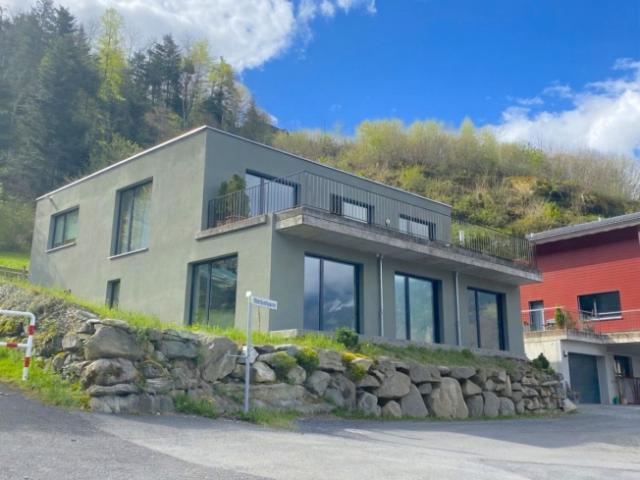Designerhaus mit Seeblick und Alpenpanorama
