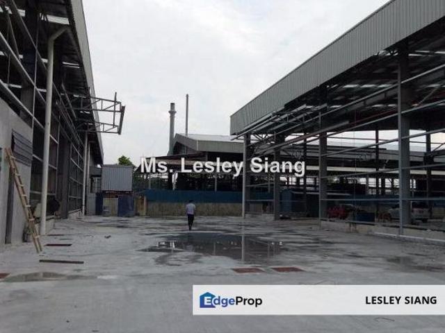 Detached Factory at Pasir Gudang, BUA:12K sqft & LS: 28KSqft for Rent:RM1.50 psf