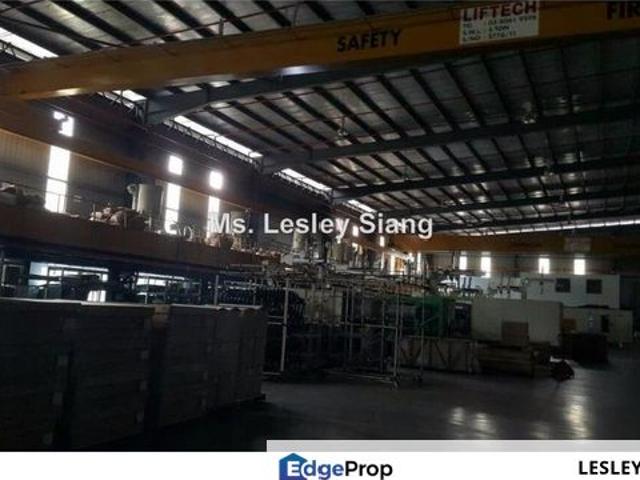 Detached Factory at Skudai BUA: 4Acres VS LS:6.3 Acres for Sale RM181psf PW:4,600amp HT