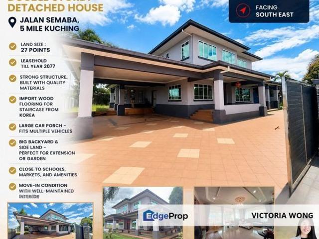 Detached House For Sale, Jalan Semaba 5th mile, Kuching
