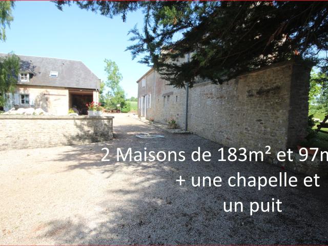 deux maisons de 183m² et 97m²