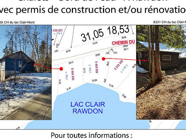 Deux Chalets Bord De L’eau À Rawdon