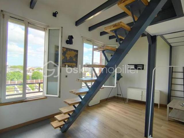 Deux pièces à Bagnolet avec mezzanine