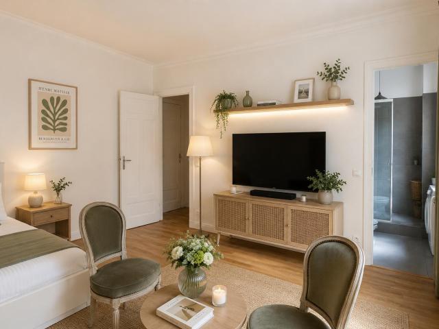 Deux pièces Avenue de Breteuil calme et lumineux