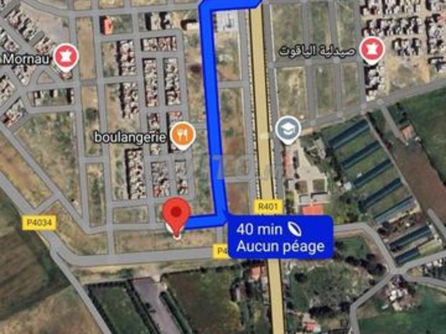 Deux terrains 350m² fkol wa7ad