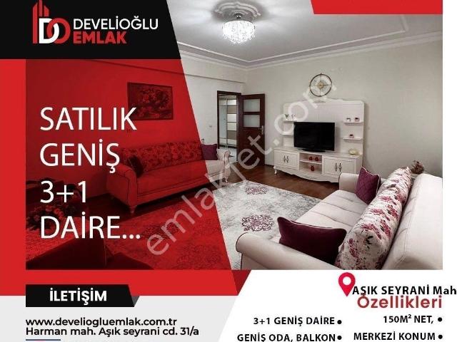 Develioğlu Emlaktan Elbiz Cad. Tertemiz Genişş 3+1 Satılık Daire.