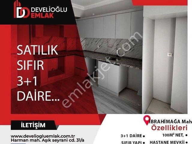 Develioğlu Emlaktan Harman Mah. Hastane Mevkii Satılık 3+1 Sıfır Daire