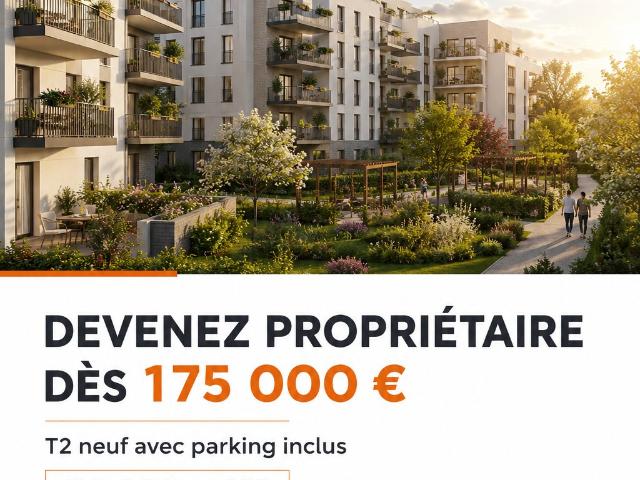 Devenez propriétaire dès 175 000 € 2 pièces, 46 m²