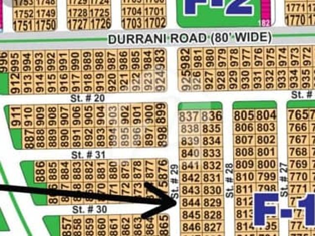 DHA Multan sector F 1 kanal residential plot near to park, Masjid and commercial