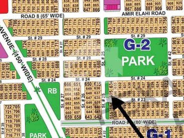 DHA Multan Sector G 1 Kanal Corner Extra Land Residential Plot Near To Park, Masjid And Commercial