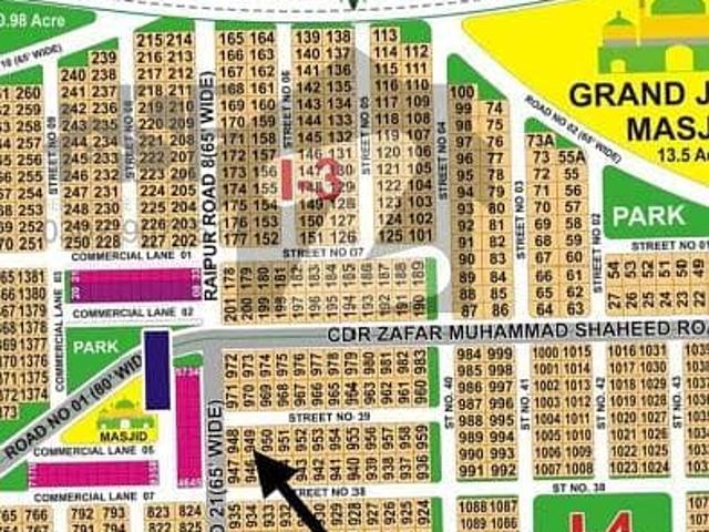 DHA Multan Sector I 1 Kanal Residential Plot Near To Park, Masjid And Commercial