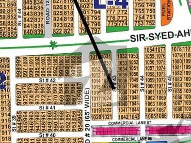 DHA Multan Sector L 1 Kanal 65ft Corner Extra Land Residential Plot Near To Park, Masjid And Commercial