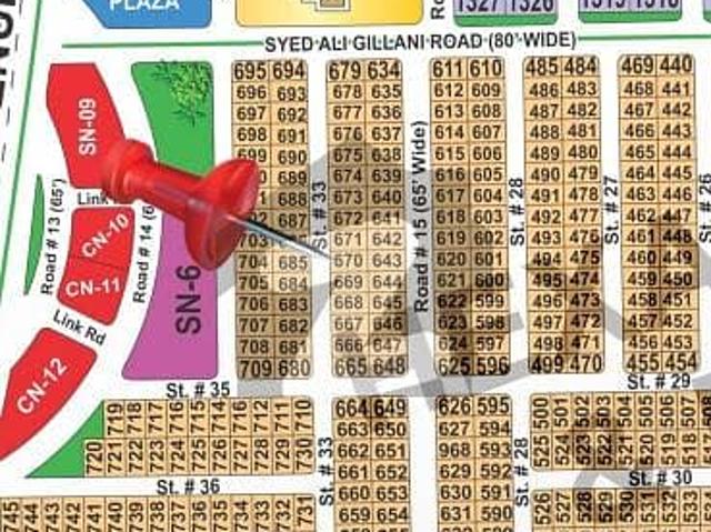 DHA Multan sector N 1 kanal residential plot near to park, Masjid and commercial