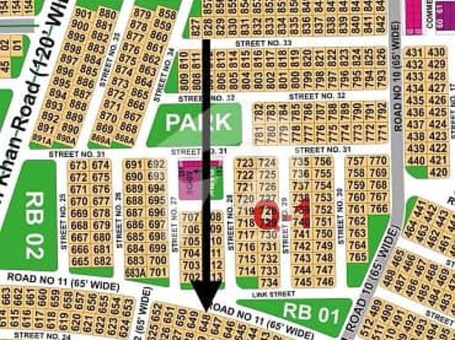 DHA Multan Sector Q 65ft Facing Residential Plot Near To Park, Masjid And Commercial