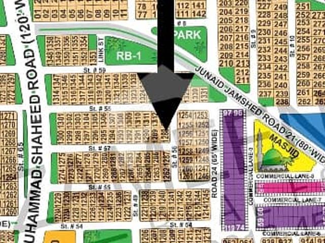 DHA Multan sector R 1 kanal corner residential plot near to park, Masjid and commercial