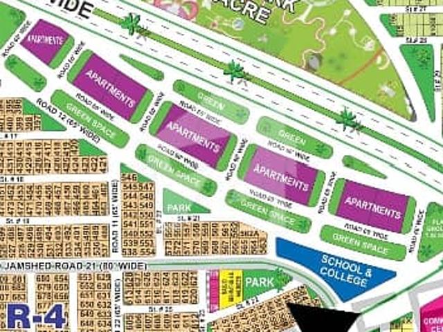 DHA Multan sector R 1 kanal park facing residential plot near to Masjid and commercial
