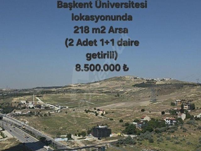 DİKKATE DEĞER YATIRIM İMKANI. YAŞAMKENTESKİŞEHİR YOLUNA YAKIN 218 M2 ARSA