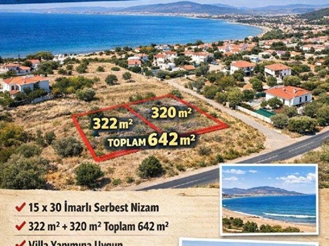 DİKİLİ ÇANDARLI'DA SATILIK İKİ VİLLA ARSASI